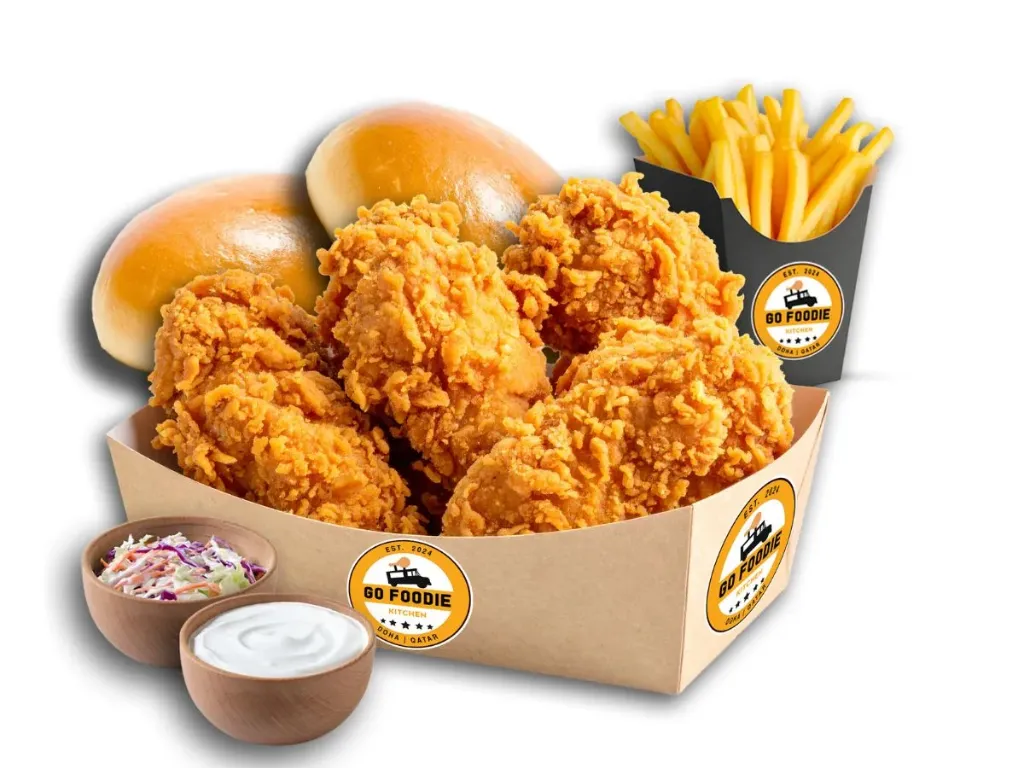 6 Pcs  Fresh Chicken Broasted Meal (Original)